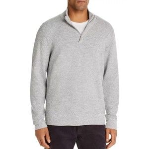 MSRP $198 Men's Store Bloomingdale's Marled Half-Zip Sweater Blue Combo Size M